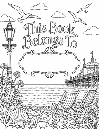 Belongs-To Page inside Brighton Coloring Book for Adults