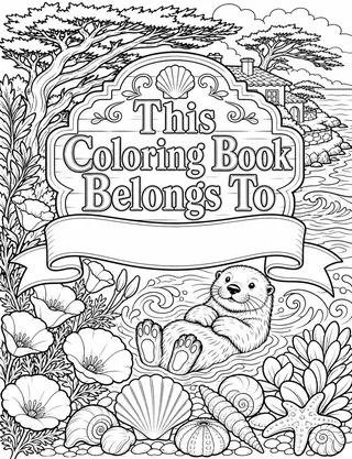 Belongs-To Page inside Carmel Coloring Book for Adults