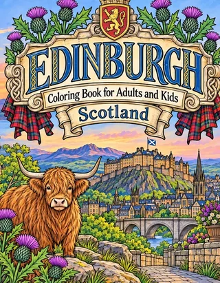 Edinburgh Coloring Book for Adults