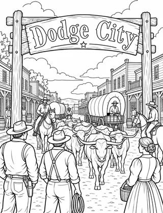 Detailed coloring page of Keeper of the Plains Sacred Plaza