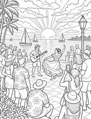 Detailed coloring page of Key_West_02