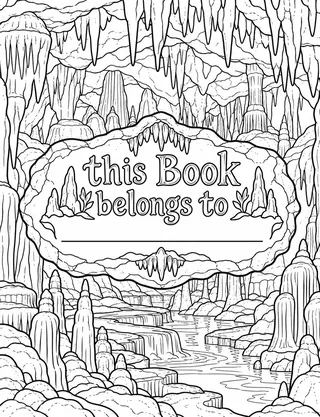Belongs-To Page inside Lascaux Coloring Book for Adults
