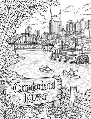 Detailed coloring page of Parthenon at Centennial Park