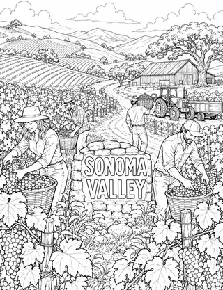 Belongs-To Page inside Sonoma Coloring Book for Adults