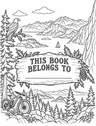 Belongs-To Page inside Squamish Coloring Book for Adults