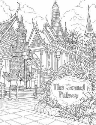 Detailed coloring page of Cuisine